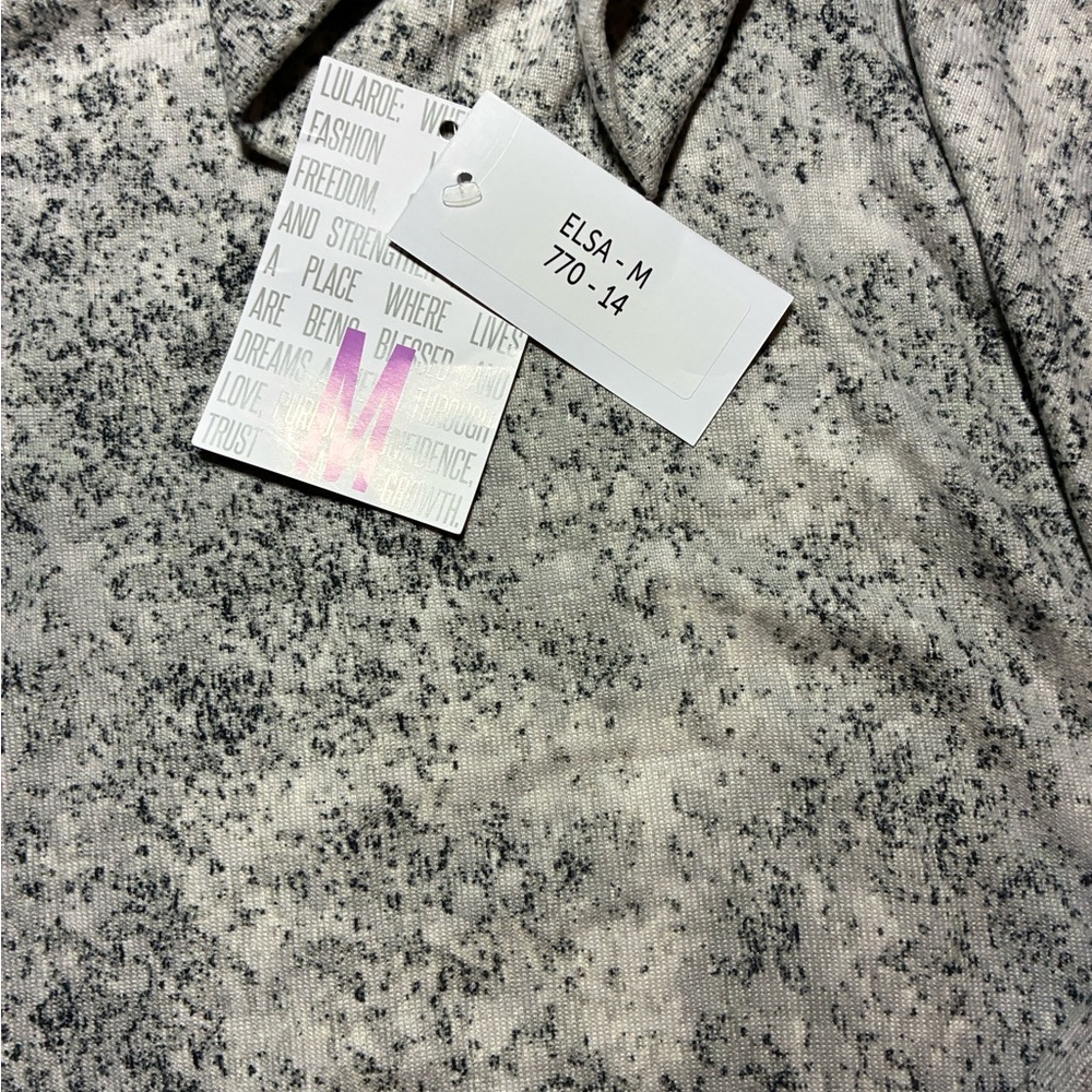 Speckled Gray Cowl Neck Tunic LuLaRoe - Picture 2 of 2